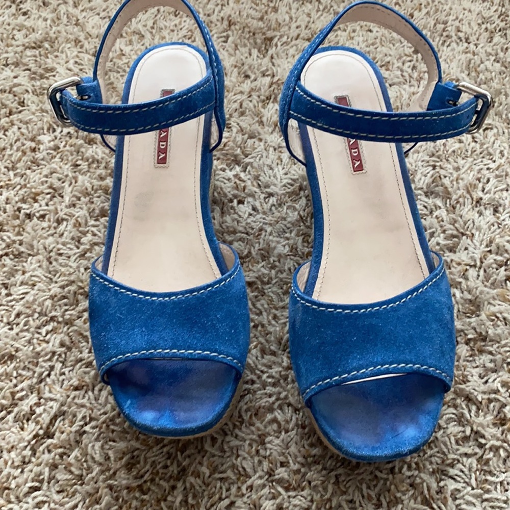 Reserved @kathybean Prada Platform Sandals - Picture 9 of 9